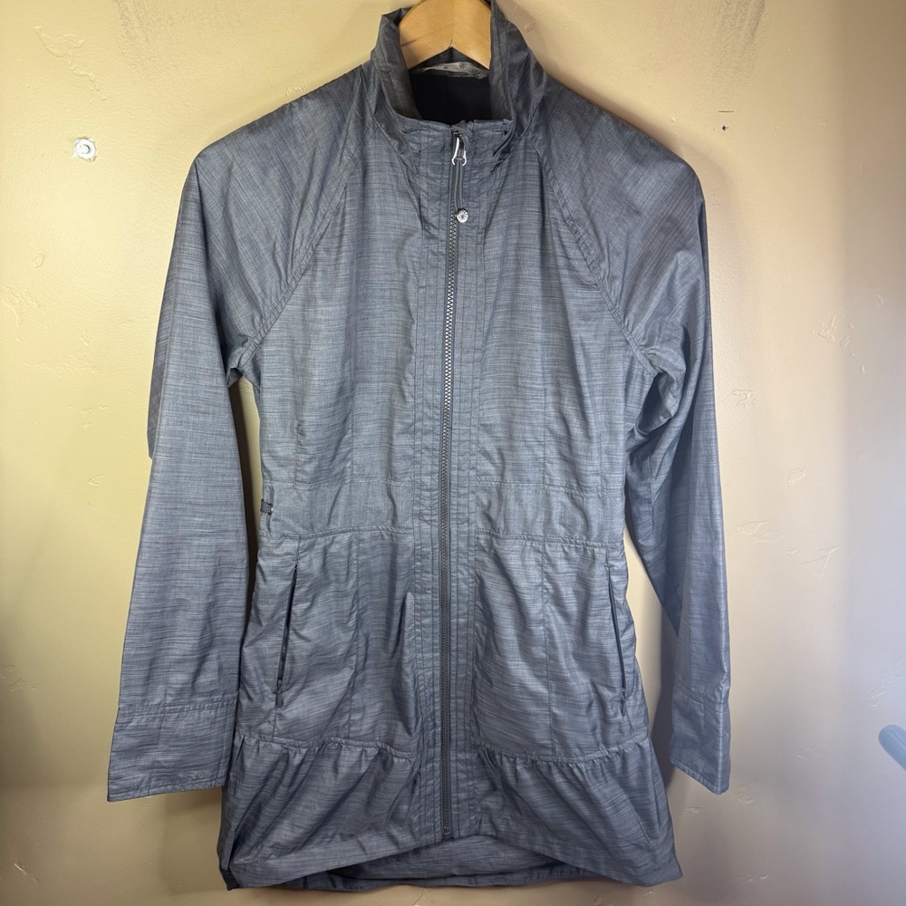 Athleta Women's City‎ Chic Water Resistant Windbreaker Jacket Gray Size Small